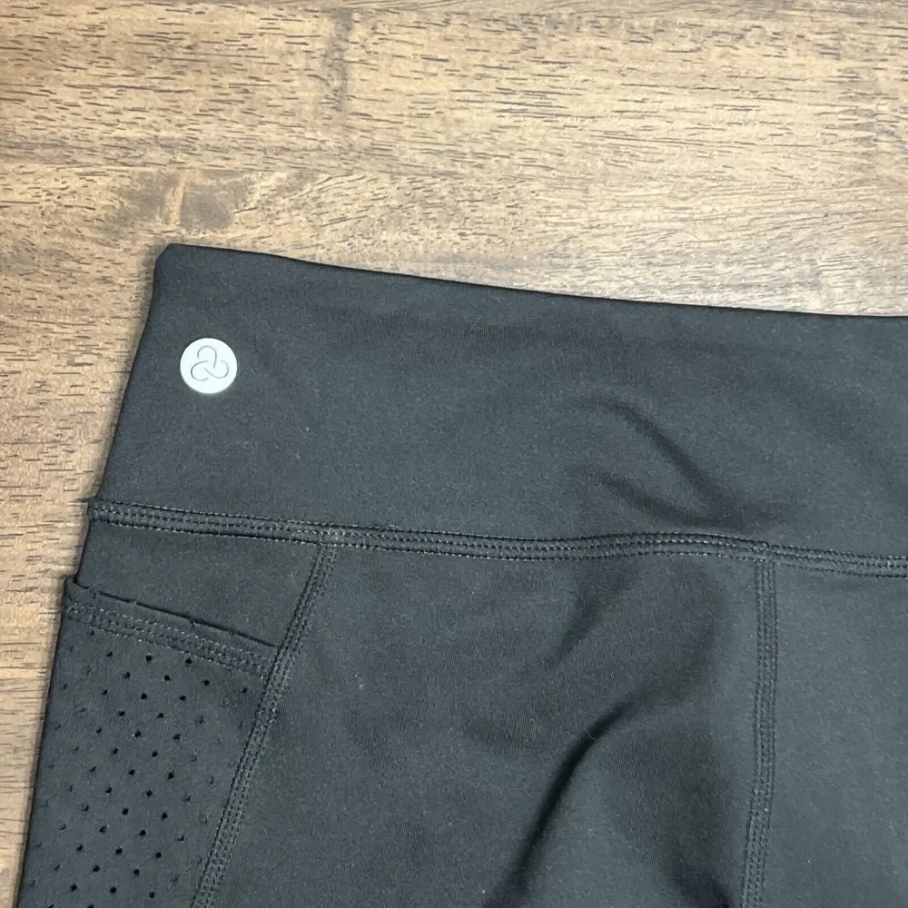 Girls Zella Black Compression Biker‎ Workout Sports Shorts XL 14/16 NWOT